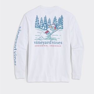 NWT Vineyard Vines Abdominal Snowman Long Sleeve Tee Size XL SOLD OUT ONLINE